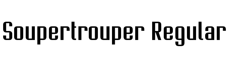 Soupertrouper Regular フォント