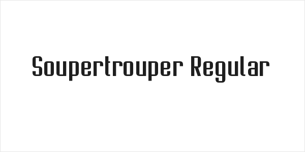 Soupertrouper Regular Logo