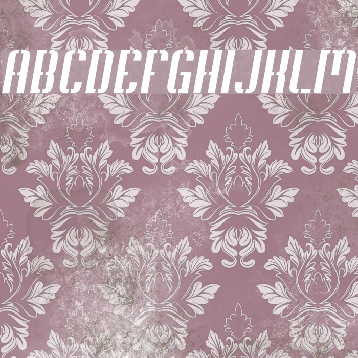 Soupertrouper StencilOblique Font examples