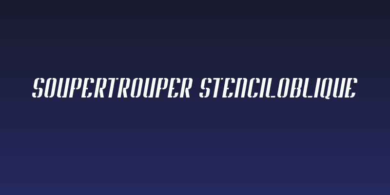 Soupertrouper StencilOblique Social Header