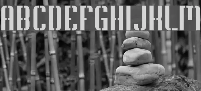 Soupertrouper Stencil Font examples