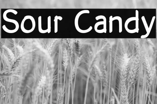 Sour Candy Font examples
