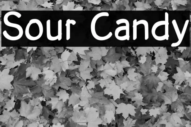 Sour Candy Font examples