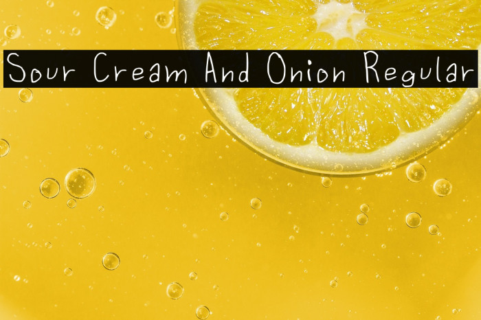 Sour Cream And Onion Regular Example 2