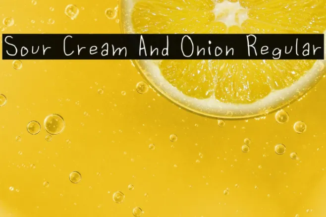 Sour Cream And Onion Regular Example 2