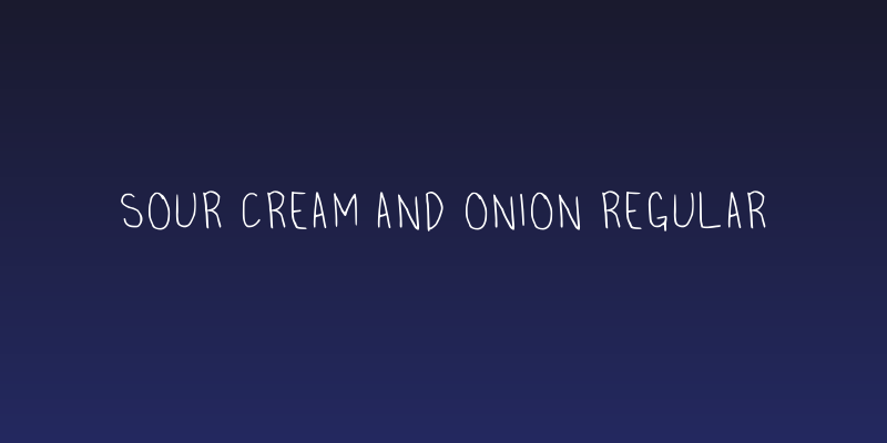Sour Cream And Onion Regular Social Header