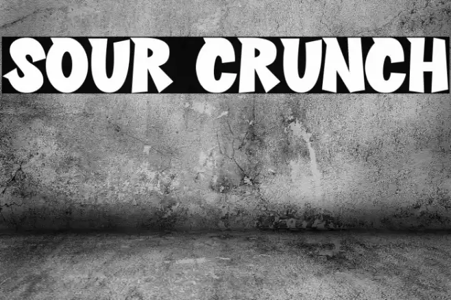 Sour Crunch Font examples