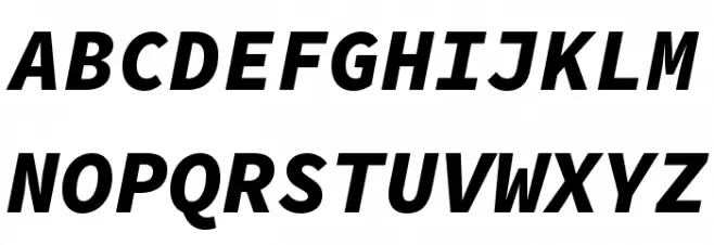 Source Code Pro Black Italic  