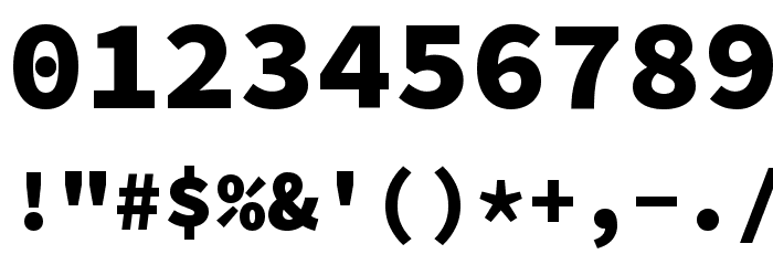Source Code Pro Black Font OTHER CHARS