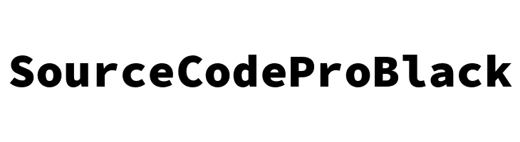 Source Code Pro Black Font - FFonts.net