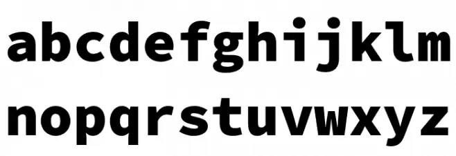 Source Code Pro Black Fuentes MINÚSCULAS