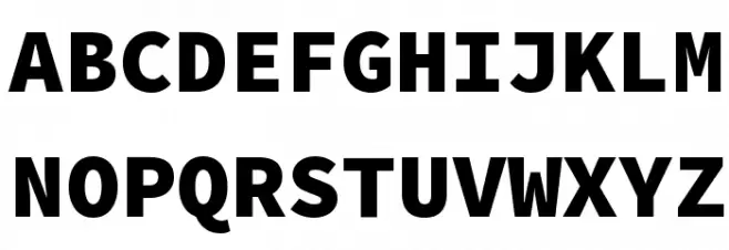 Source Code Pro Black Schriftart Groß