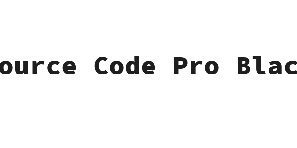 Source Code Pro Black Logo