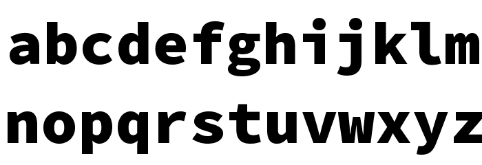 Source Code Pro Black Font LOWERCASE