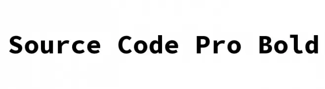 Source Code Pro Bold  नि: शुल्क फ़ॉन्ट्स डाउनलोड