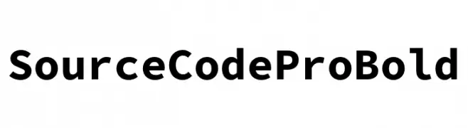 Source Code Pro Bold  नि: शुल्क फ़ॉन्ट्स डाउनलोड