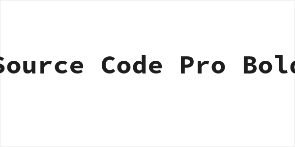 Source Code Pro Bold Logo