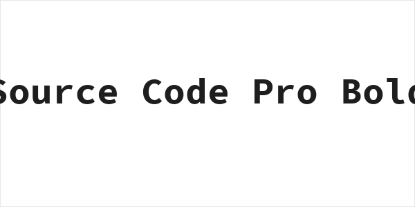 Source Code Pro Bold Logo