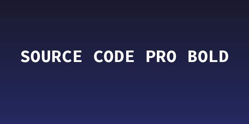 Source Code Pro Bold Social Header