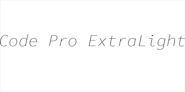 Source Code Pro ExtraLight Italic Logo