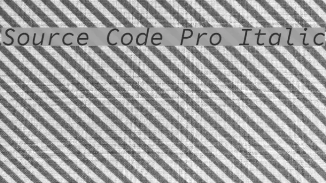 Source Code Pro Italic Шрифта examples