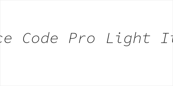 Source Code Pro Light Italic Logo