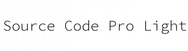Source Code Pro Light  Скачать бесплатные шрифты