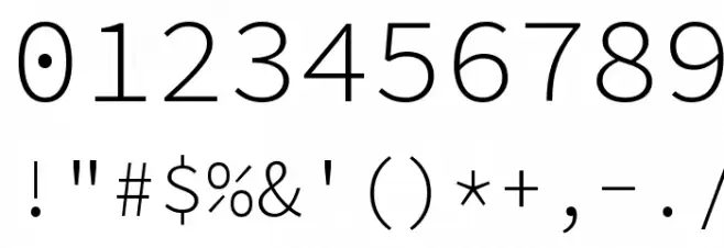 Source Code Pro Light  