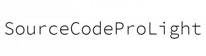 Source Code Pro Light  Скачать бесплатные шрифты