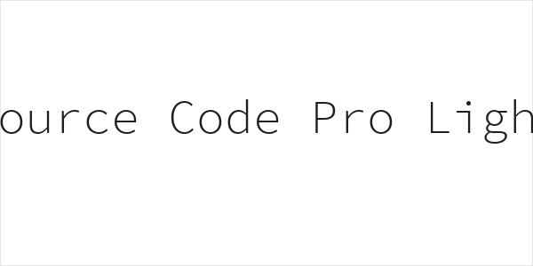 Source Code Pro Light Logo