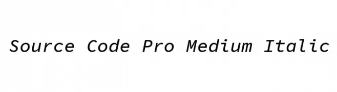 Source Code Pro Medium Italic  Descarca Fonturi Gratis