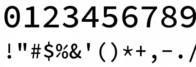 Source Code Pro Medium Font OTHER CHARS