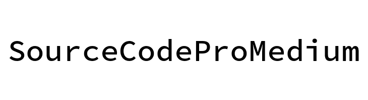 Source Code Pro Medium  フリーフォントのダウンロード