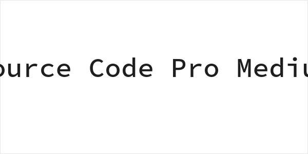 Source Code Pro Medium Logo