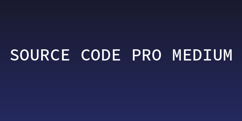 Source Code Pro Medium Social Header