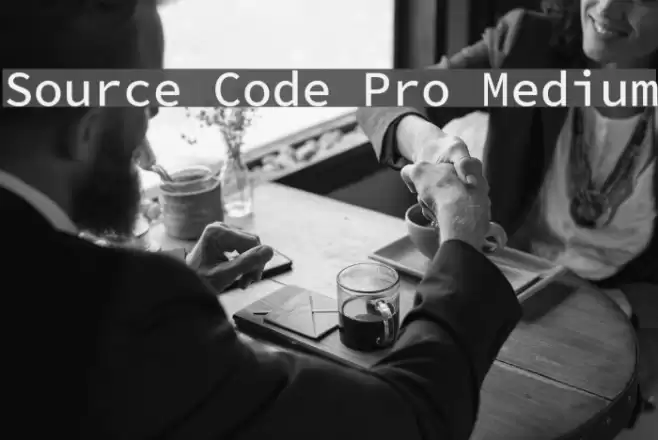 Source Code Pro Medium Font examples