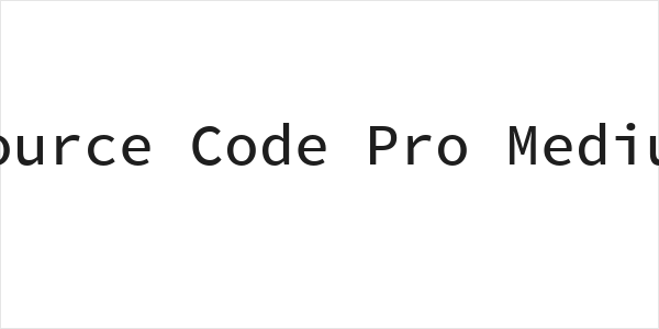 Source Code Pro Medium Logo