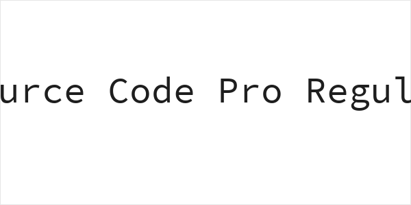 Source Code Pro Regular Logo