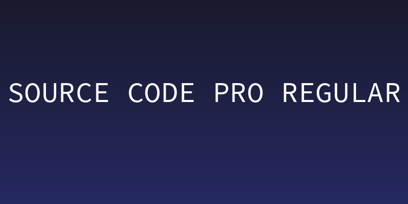 Source Code Pro Regular Social Header