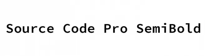 Source Code Pro SemiBold  Fuentes Gratis Descargar