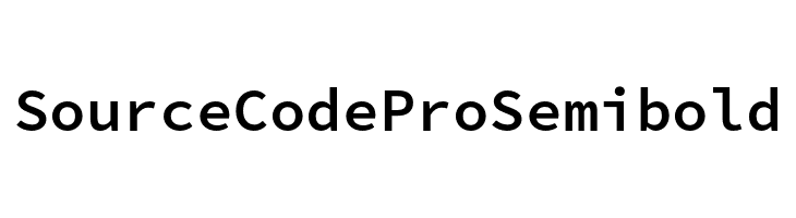 Source Code Pro Semibold  Скачать бесплатные шрифты