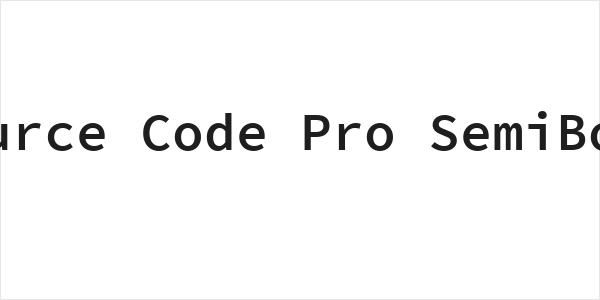 Source Code Pro SemiBold Logo