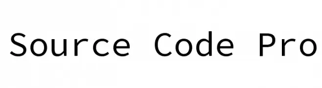 Source Code Pro  नि: शुल्क फ़ॉन्ट्स डाउनलोड