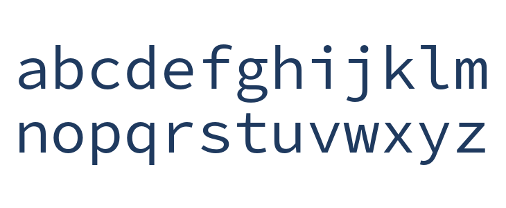 Source Code Pro Lowercase