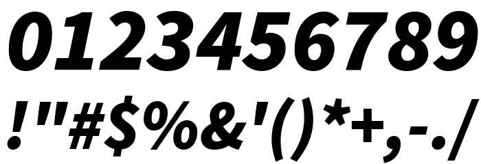 Source Sans Pro Black Italic Schriftart Anderer Schreiben