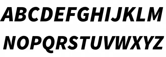 Source Sans Pro Black Italic Fonte MAIÚSCULAS