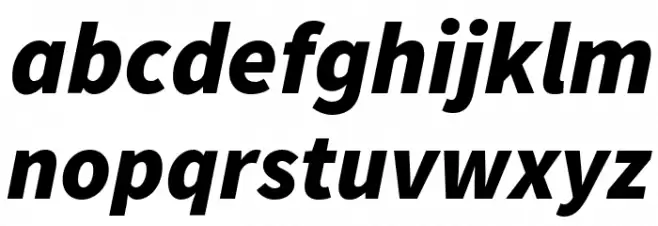 Source Sans Pro Black Italic Fonte MINÚSCULAS