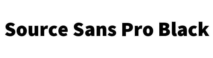 Source Sans Pro Black Font - FFonts.net