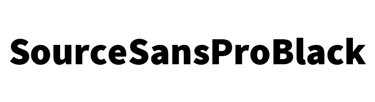 Source Sans Pro Black  免费字体下载