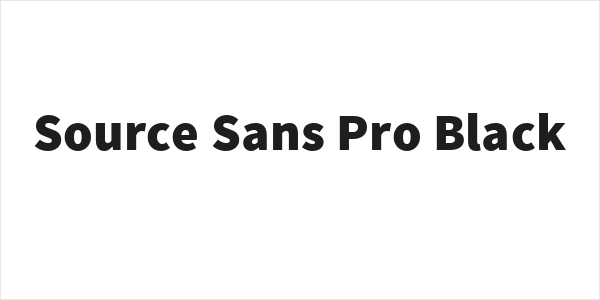 Source Sans Pro Black Logo